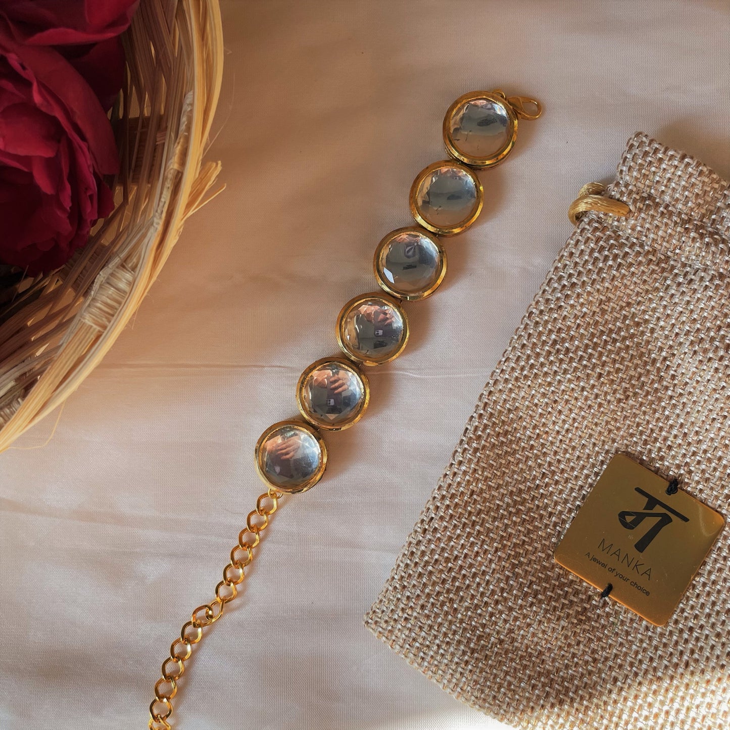 Chandrika Kundan Bracelet