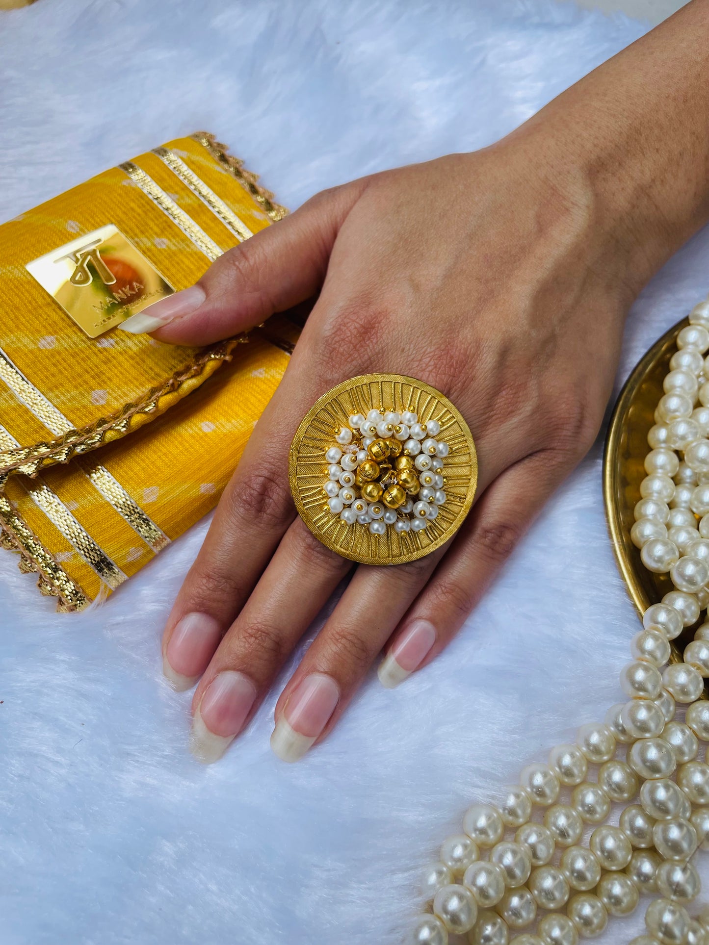 Pearl Mandala Ring