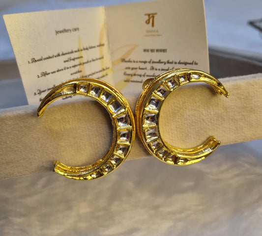 Ardhachandra Kudan Studs
