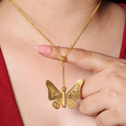 Butterfly Flight Drop Necklace