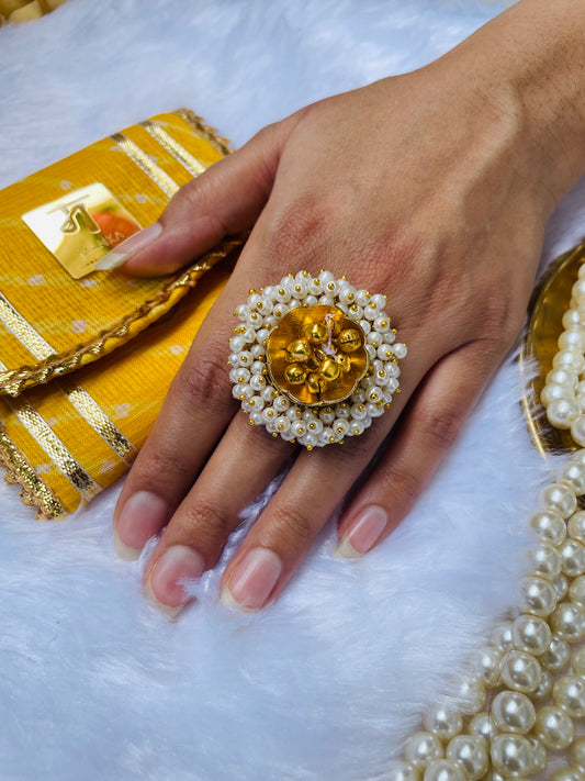 Pushp Pearl Ring